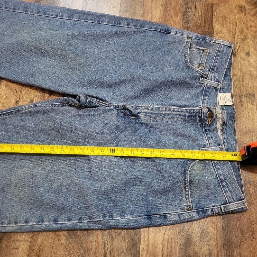 Carharrt Men's Relaxed Fit Straight Denim Workwear Jeans Size 40x36 - Picture 4 of 8